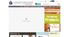 Desktop Screenshot of conceptcreations.in